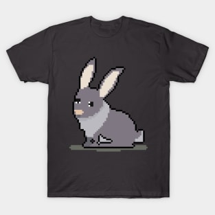 Fashion's Pixel Menagerie Rabbit T-Shirt